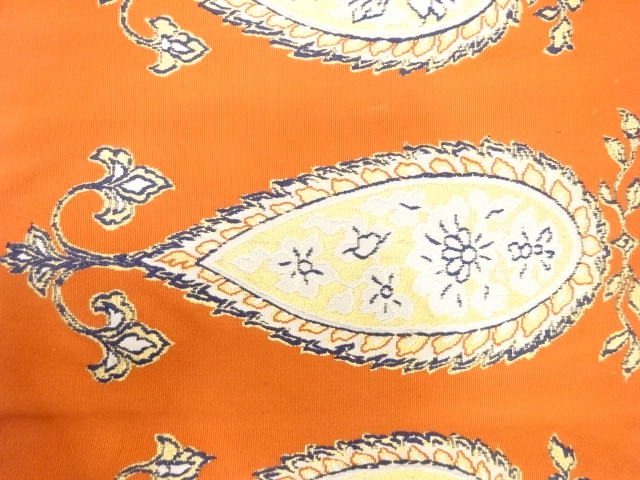 アンティーク　綴れ　ペイズリー模様織り出し名古屋帯